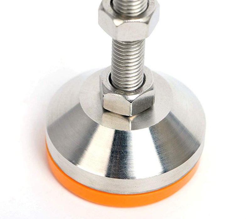 Hyever Heavy Duty Leveling Screw Leg 4" Adjustable Feet Leveler Foot for Furniture Mechanical Equipment Pack of 2 - Image 3